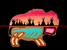 Load image into Gallery viewer, 10 Buffalo Art by Shana Yellow Calf Lukinich, Northern Arapaho in Wyoming