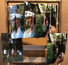 Load image into Gallery viewer, Earrings:  Copper Canoe Woman