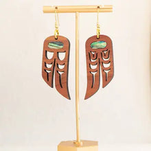 Load image into Gallery viewer, Earrings:  Copper Canoe Woman