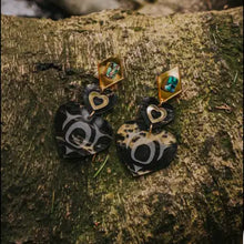 Load image into Gallery viewer, Earrings:  Copper Canoe Woman