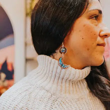 Load image into Gallery viewer, Earrings:  Copper Canoe Woman