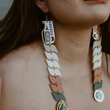 Load image into Gallery viewer, Earrings:  Copper Canoe Woman