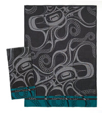 Load image into Gallery viewer, Tea Towel (woven) Haida and Coast Salish designs