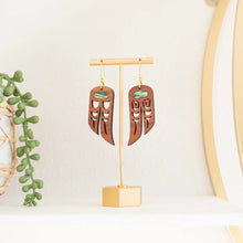 Load image into Gallery viewer, Earrings:  Copper Canoe Woman