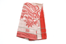 Load image into Gallery viewer, Tea Towel (woven) Haida and Coast Salish designs