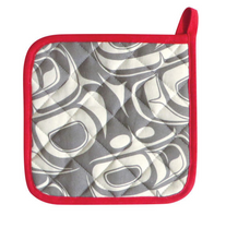 Load image into Gallery viewer, Native Print Pot Holders in Haida and Coast Salish designs
