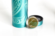 Load image into Gallery viewer, Insulated tumblers with strainer and Indigenous design