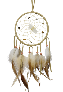 Dream Catchers - Vision Seeker Legend -TAN, 4" Diameter