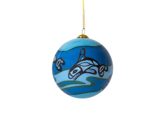 Ornaments -Orca, Glass, by Bill Helin - Sacred Circle