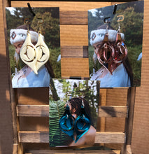 Load image into Gallery viewer, Earrings:  Copper Canoe Woman