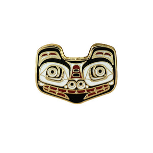 Native NW Enamel Pin, MATRIARCH BEAR, Morgan Asoyuf    Tsimshian