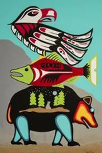 10 Buffalos Art by Shana Yellow Calf Lukinich, Northern Arapaho in Wyoming