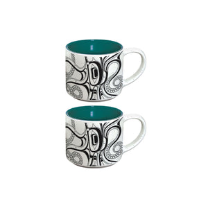 Ceramic Espresso Mugs, Set of 2