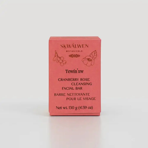 Skwalwen Botanicals:  Tewin’Xw Cranberry Rose Cleansing Facial Bar