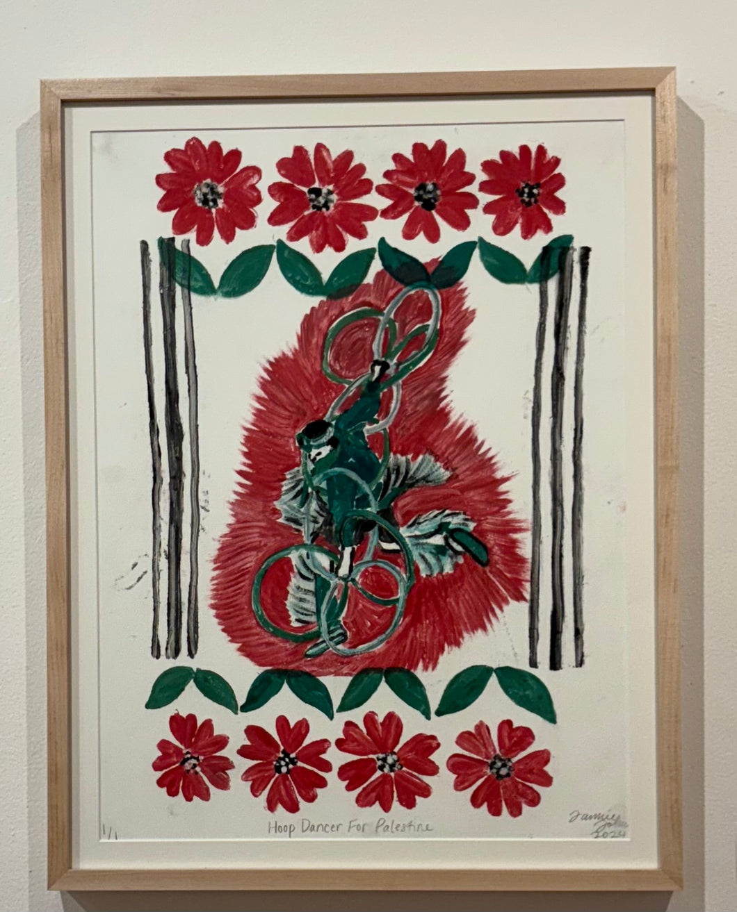 JAMIE JOHNS, HAT DANCER FOR PALESTINE - Sacred Circle Gallery