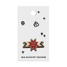 Load image into Gallery viewer, Enamel Pins:  Iris Running Thunder