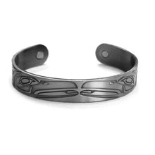 Load image into Gallery viewer, Silver Brushed Copper Bracelets with Healing Magnets