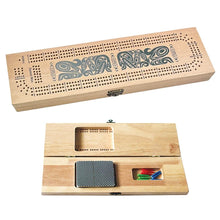 Load image into Gallery viewer, Game:  3-Track Cribbage Board