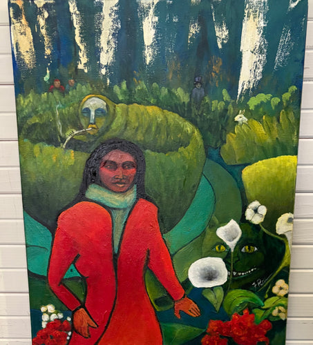 Painting:  ALICE DOESN'T LIVE HERE ANYMORE, Frank Peterson Original Art Makah