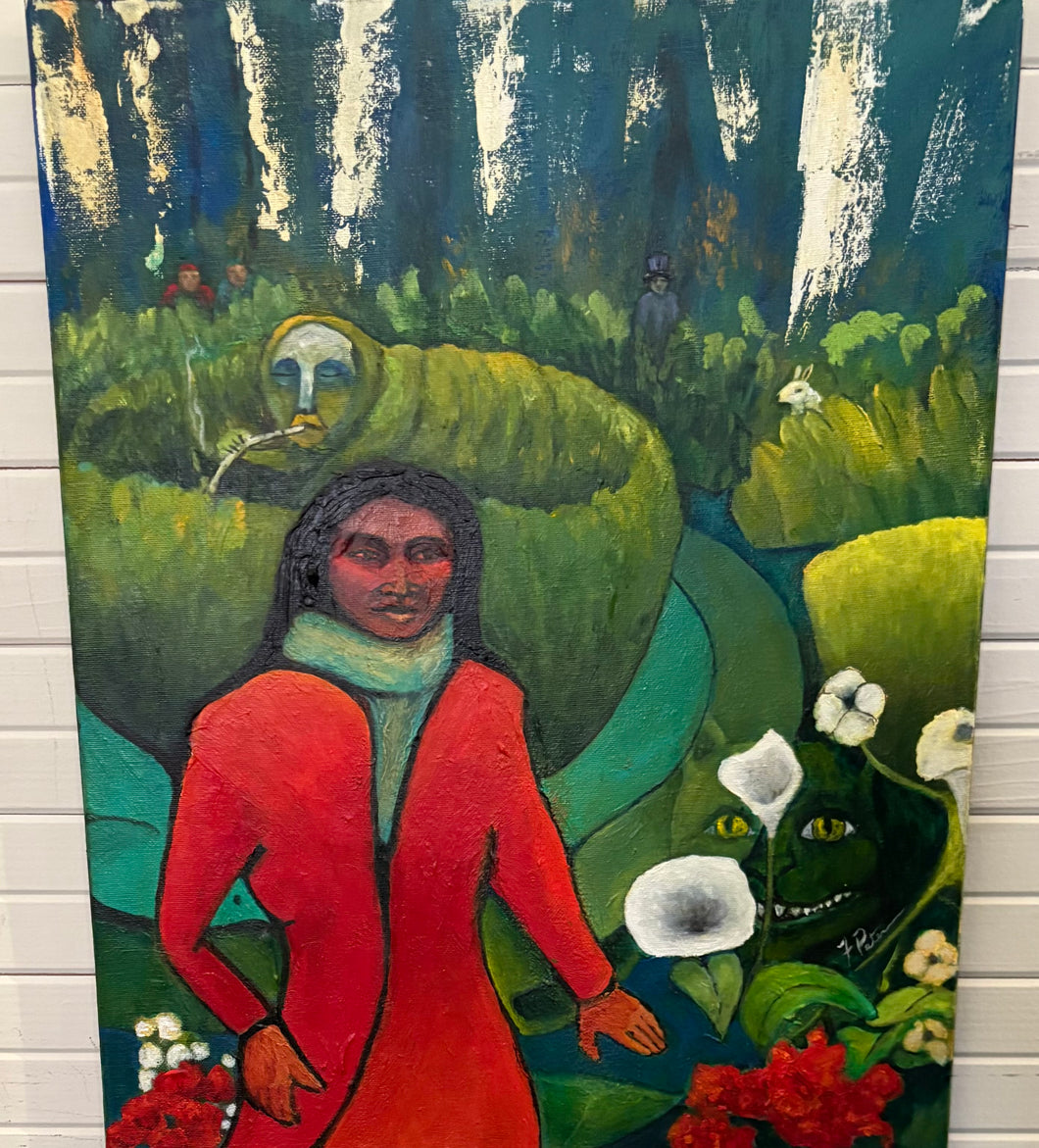 Painting:  ALICE DOESN'T LIVE HERE ANYMORE, Frank Peterson Original Art Makah