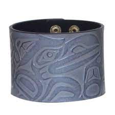 Debossed Leather Cuff