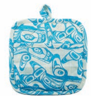 Load image into Gallery viewer, Native Print Pot Holders in Haida and Coast Salish designs