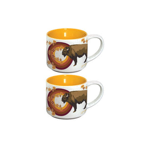 Ceramic Espresso Mugs, Set of 2