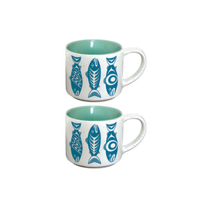 Ceramic Espresso Mugs, Set of 2