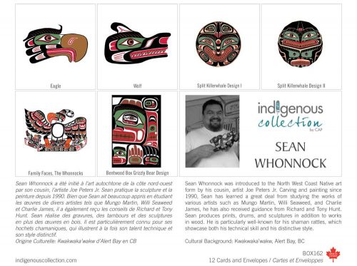 Note Cards:  Sean Whonnock, Kwakwaka'wakw  Alert Bay, BC