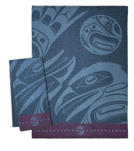 Load image into Gallery viewer, Tea Towel (woven) Haida and Coast Salish designs