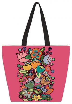 Tote Bag - Zippered Canvas