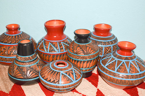 Red Clay Pottery by Diné artist, Bertha Benally