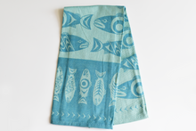Load image into Gallery viewer, Tea Towel (woven) Haida and Coast Salish designs