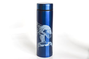 Insulated tumblers with strainer and Indigenous design