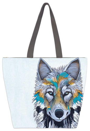 Tote Bag - Zippered Canvas
