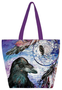 Tote Bag - Zippered Canvas