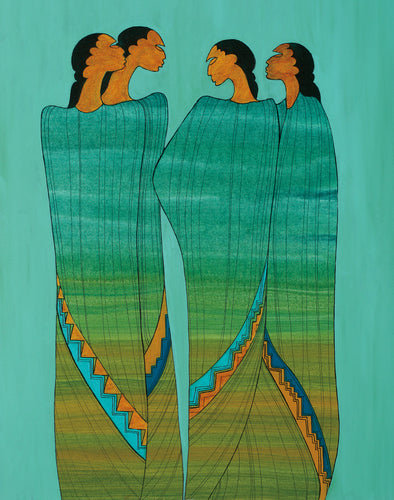 Limited Edition Framed Art Print: ''The Sisterhood' by Maxine Noel, Santee Ogala Sioux